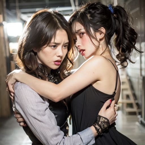 精細 美女ファイトクラブキャットファイトAI動画 Catfight5 画像3