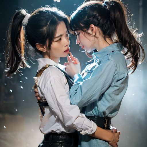 精細 美女ファイトクラブキャットファイトAI動画 Catfight5 画像8