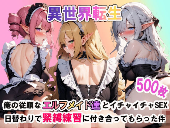 この世界では味わえなかった【異世界転生:俺の従順なエルフメイド達とイチャイチャSEX！日替わりで緊縛練習に付き合ってもらった件】