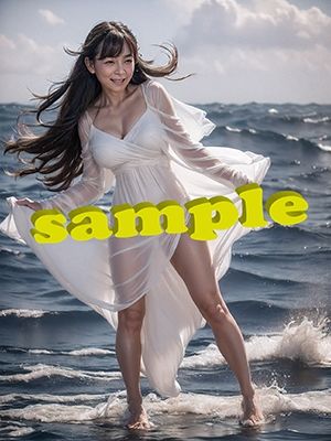 【AI】水面を歩く美熟女 画像3