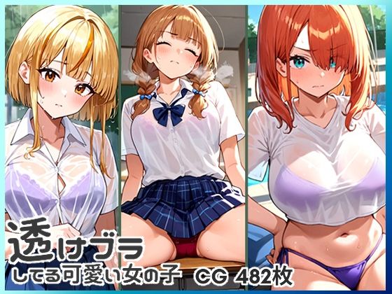 透けブラしてる可愛い女の子 CG集 482枚