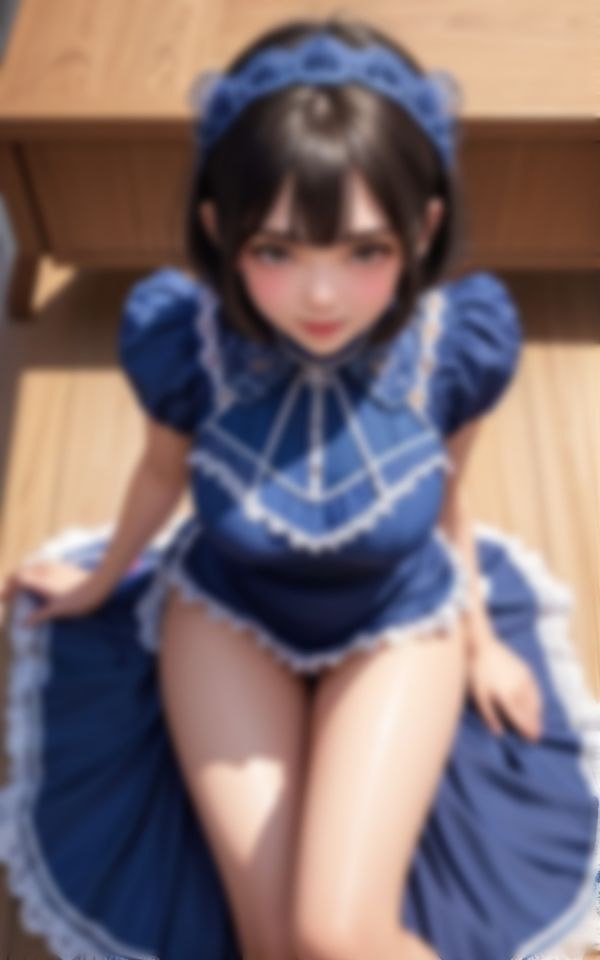 エチエチなメス顔で文化祭の客を誘惑する巨乳コスプレメイド痴女 画像3