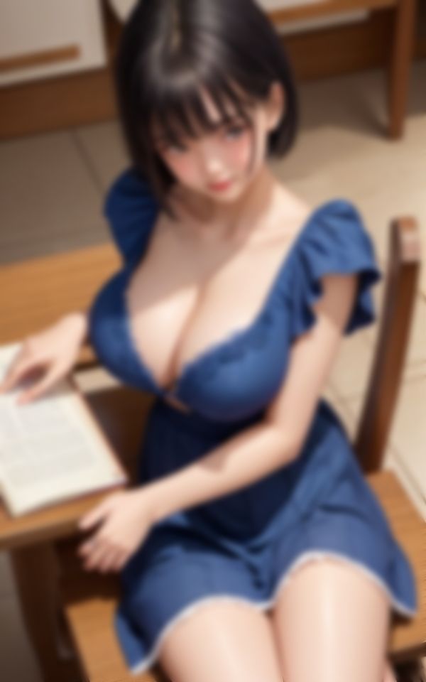 文化祭で見つけたHな淫乱巨乳ウエイトレスの色仕掛け画像集5