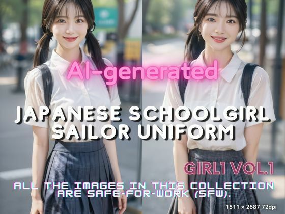 AI generated Street Snap: jpg【AI生成街角で出会う大人の女子校生スタイルGirl1Vol.1-1】