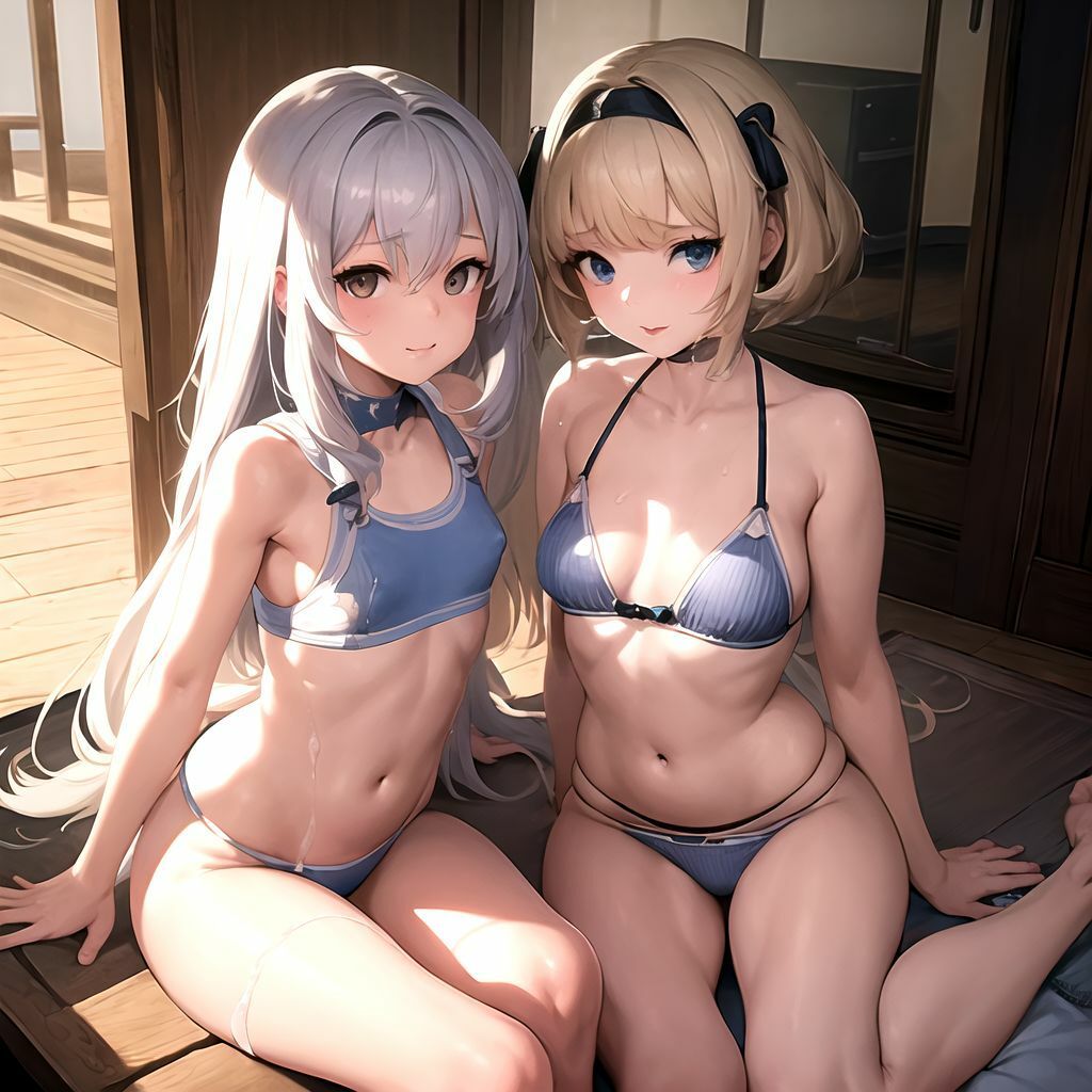 シズクとユズの性記録_つるぺた_スク水_百合_貧乳差分_463枚_3