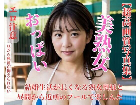 結婚生活が長くなる熟女奥様と昼間から近所のプールで楽しんだ