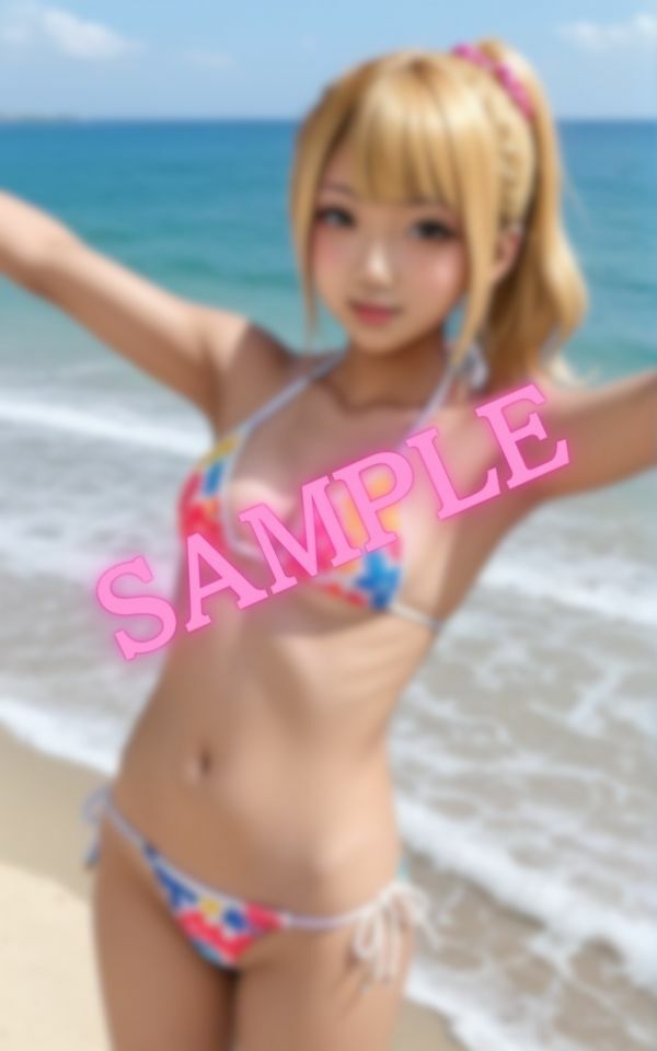 水着のセフレと海デート！勃起がバレないかドキドキ… 画像2