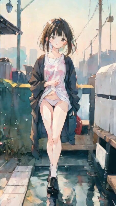 AI生成和服美女下着イラスト（水彩画）集 Vol.1 画像1