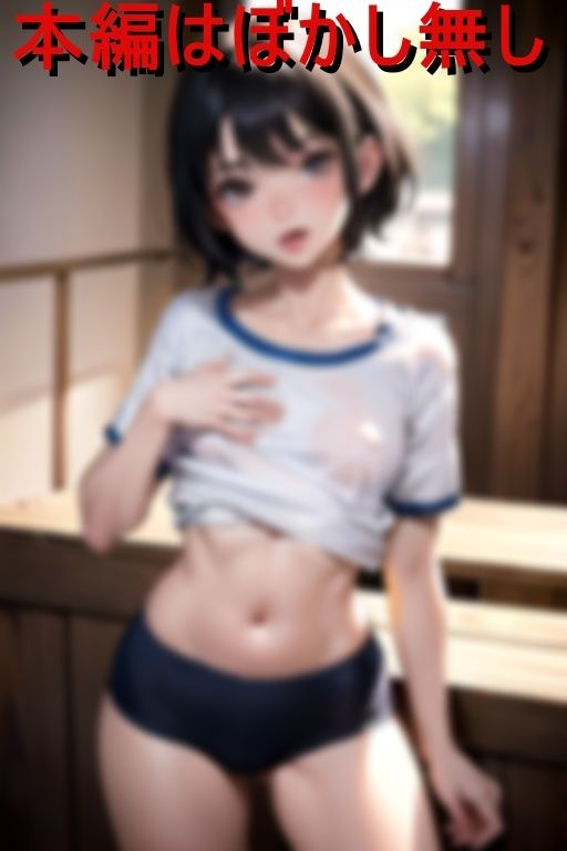 貧乳つるぺたブルマ女子に夏休みの校内で個人補習で性教育