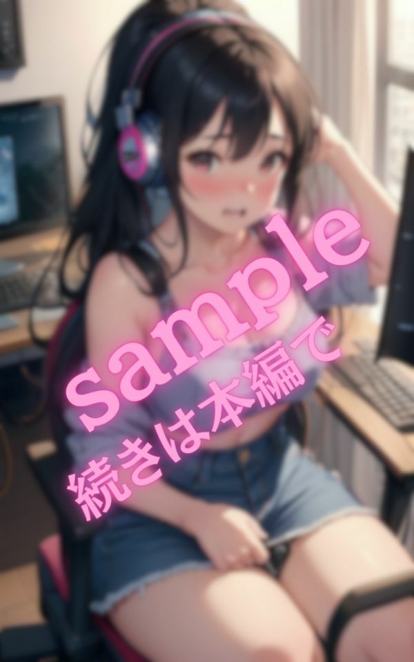 巨乳彼女エロゲーをして発情してた 画像4