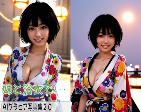 AIグラビア写真集20〜妹と浴衣で・・・〜1