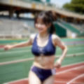 乳首がたってるアスリート陸上女子 130p 画像1
