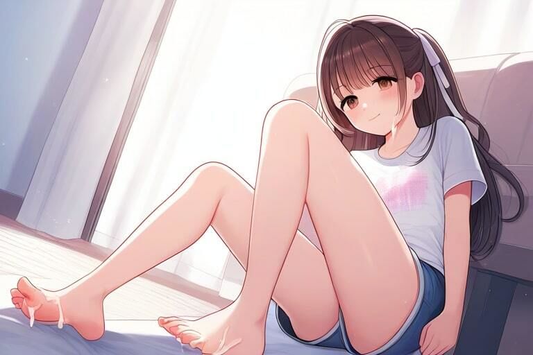 女の子の足が大好きなんだよ！！〜自分より背の低い年下の女の子と二人きり〜_9