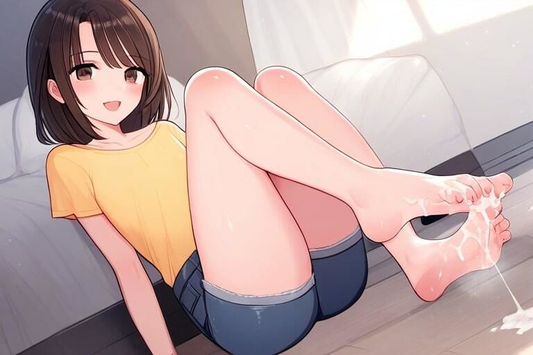 後輩の女の子に言葉責めしてもらいながら足コキでイク 〜センパイのアソコもうガチガチですね〜6