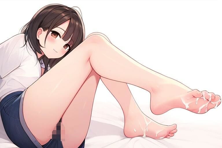 後輩の女の子に言葉責めしてもらいながら足コキでイク 〜センパイのアソコもうガチガチですね〜_11