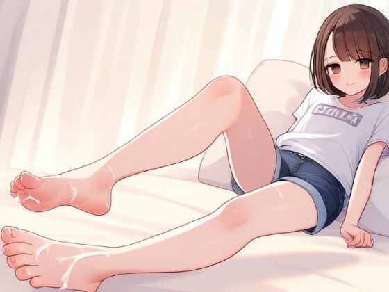 素足の綺麗な女の子の足をオカズにシコる〜変態。ヘンタイ。へんたーい〜_1