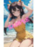 スカートの中がチラリ…？大好きな彼女とのビーチデート 画像2