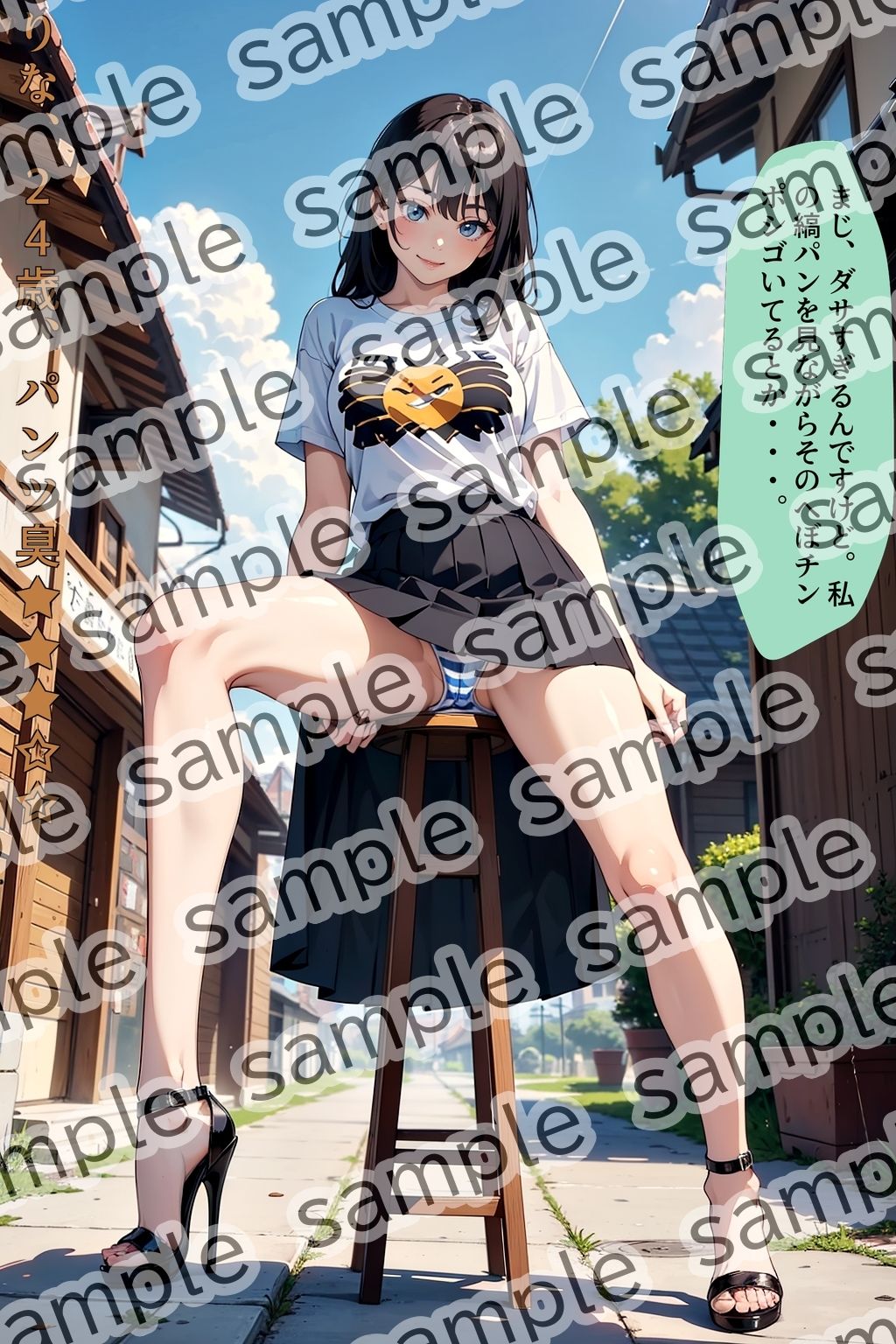 パンツを見せてくれるミニスカ女〜縞パン編〜 画像3