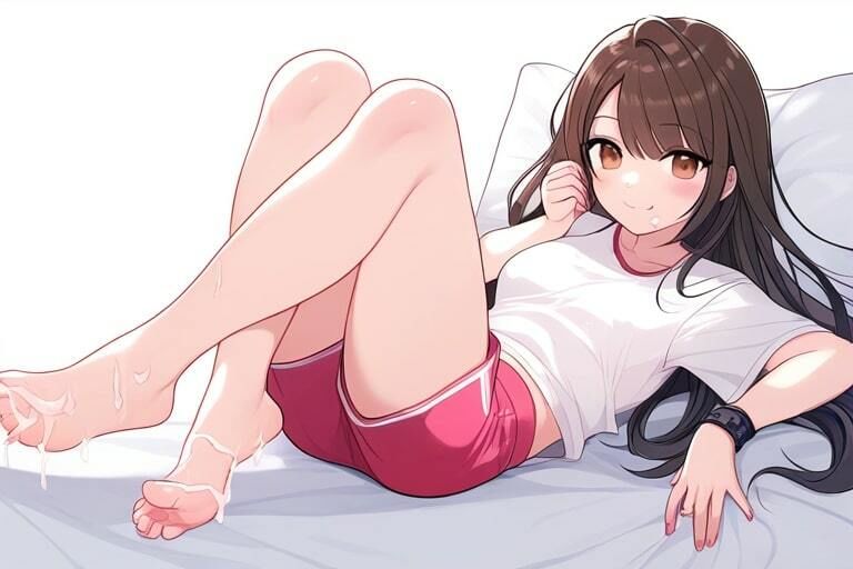 ツインテ女の子のそっけない足コキ〜おじさんあんま動かないでよ。おち〇ぽシゴけないでしょ〜