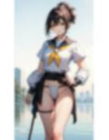 AI生成 夏の都会で大人のコスプレ、セーラー服にふんどし Vol.1 画像6