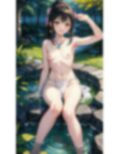 AI生成 セクシーグラビア ふんどしで露天風呂 ジブリ風イラストVol.1 画像1