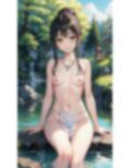 AI生成 セクシーグラビア ふんどしで露天風呂 ジブリ風イラストVol.1 画像5