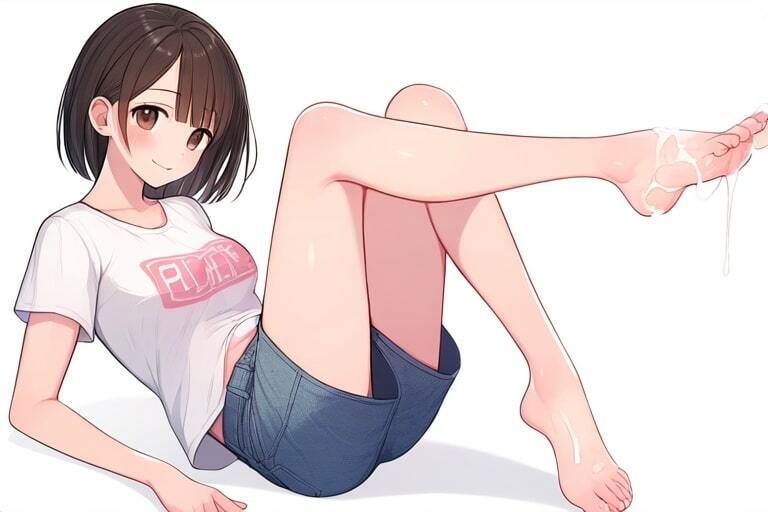 純情そうな子ほど意外とエロい〜足コキでいいんですか？挿れてもいいですよ〜 画像1