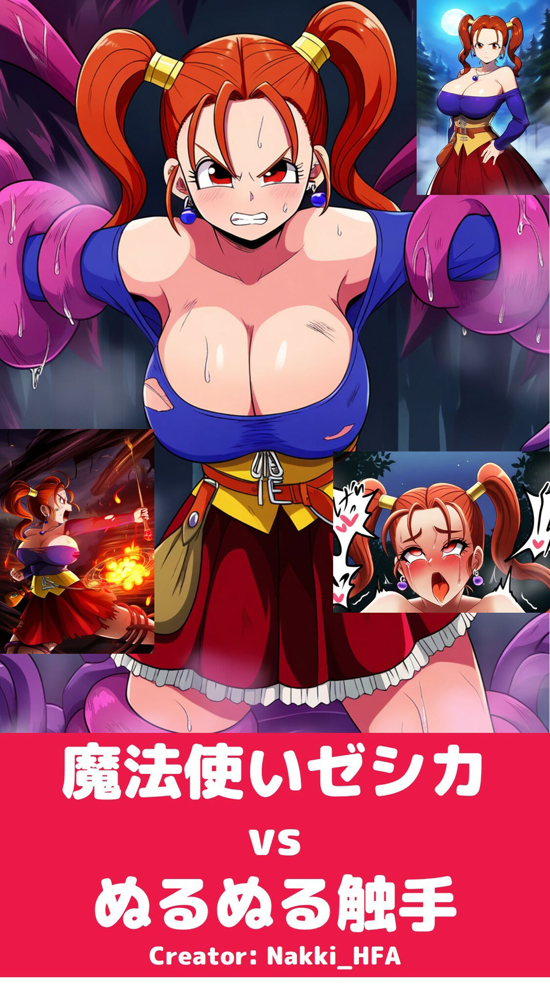 魔法使いゼシカ vs ぬるぬる触手 画像1