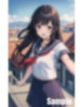 女学生と屋上で 画像1