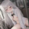 ぼさぼさ銀髪ちゃんのどこでも露出！！ 画像1