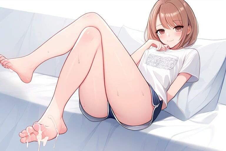 いつも眠そうな夢かわ女子のとりこ〜透き通るような素足で足コキ〜 画像4