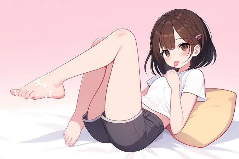 年下の女の子に癒しと快楽をもらう〜足コキでぶっかけする日々〜 画像1