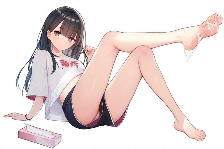 幸薄そうな女の子で足コキ捨て〜濃厚子種をぶっかける〜1