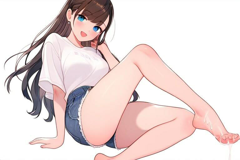 幸薄そうな女の子で足コキ捨て〜濃厚子種をぶっかける〜 画像9