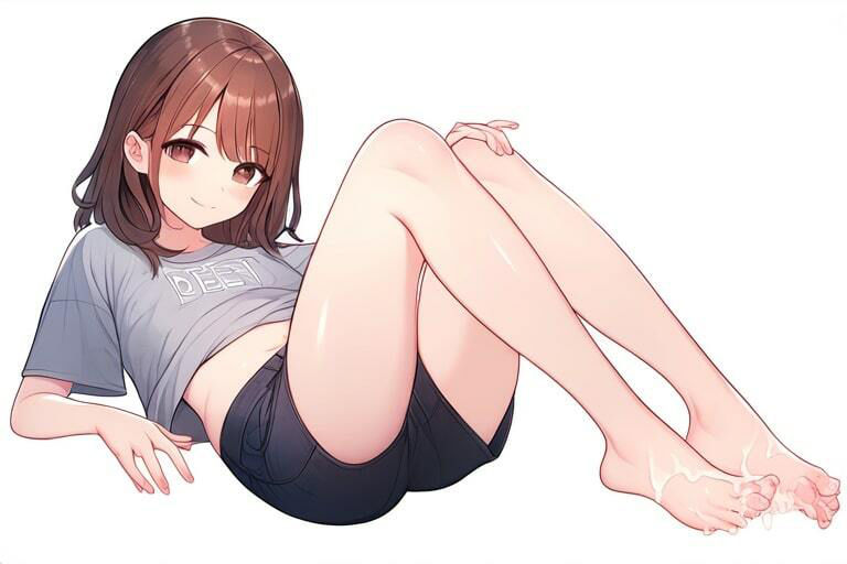 無口系女の子の足で足コキさせる〜何しても許してくれる天使〜 画像1