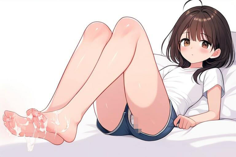 生意気な女の子に足蹴にされる〜メスの足コキで調教〜_6