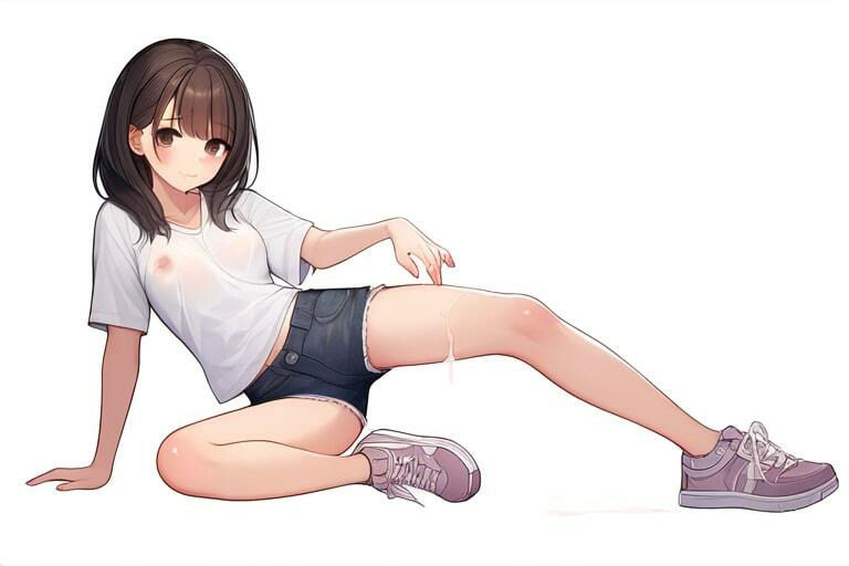 舌たらずな女の子で足コキ〜身体にぶっかけ〜 画像4