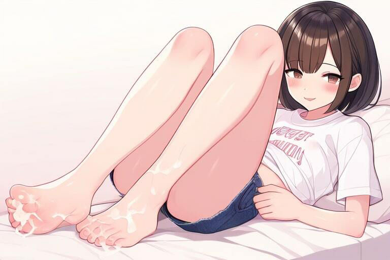 Sっ気のある女の子に足コキ〜全身にぶっかけまくる〜 画像6