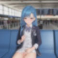 編み込み青髪ちゃんのどこでも露出！！ 画像2