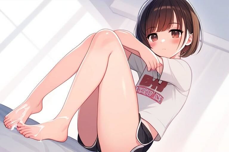 純粋な女の子をHに調教〜足コキはぶっかけが基本〜 画像6