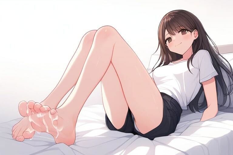 膨らみかけな女の子は抜ける〜無表情で足コキ〜8