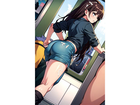【痴●電車】エチエチなデカ尻の女の子にワイの精●ぶっかけたるわ! 画像7