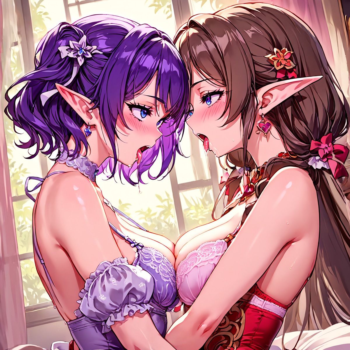 エルフだってイチャイチャしたい。百合編3 画像2