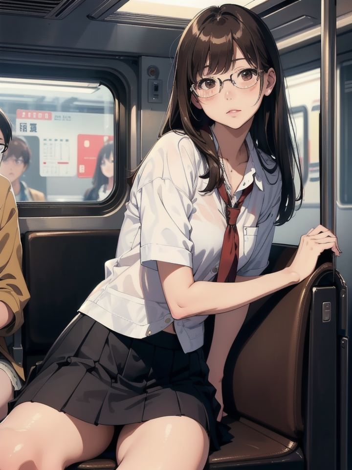 『もっとシテ』電車で見かける可愛くて色白でおっぱいが大きい彼女は僕にとってアイドル的な存在だった 画像1