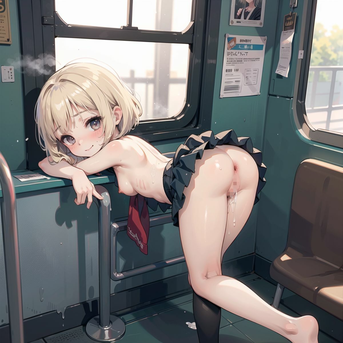 ノーパン美少女、電車●漢03 画像8