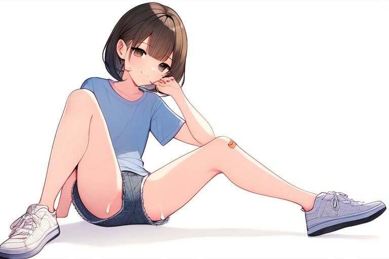 黒髪清楚な女の子とお遊戯〜足コキそして足コキ次も足コキ〜 画像4