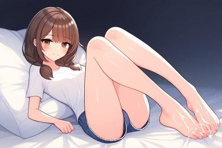 女の子の臭い足の匂いでイク！〜気持ちいいぶっかけの時間だよ〜9