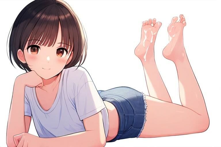 女の子の臭い足の匂いでイク！〜気持ちいいぶっかけの時間だよ〜10