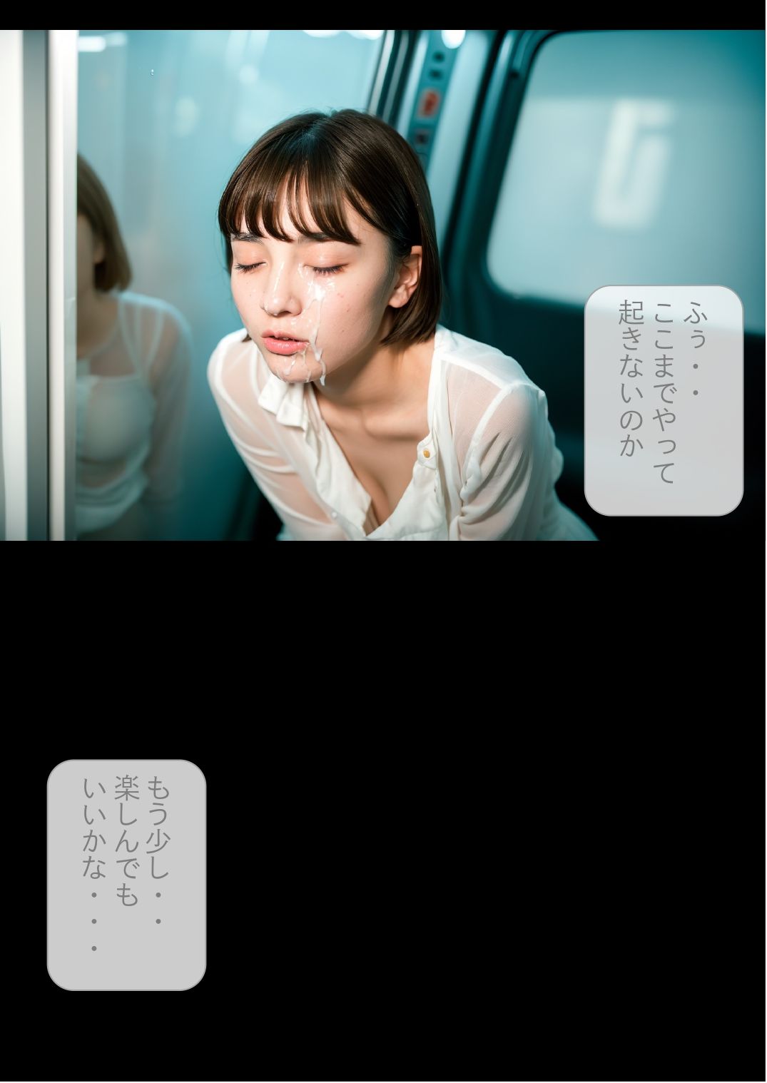 ［ストーリー＋大量画像！］電車で見つけた泥●女 中出し電車痴● 画像7