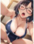 巨乳メガネの痴態プレイ 画像3